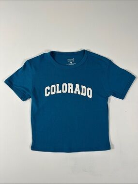 Social Scene Teal 'Colorado' Short Sleeve Tee - Women or Kids